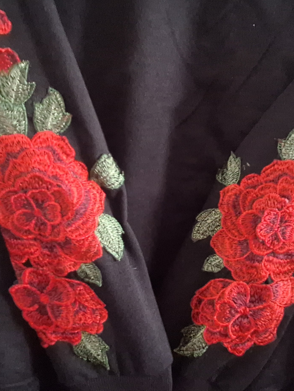 Rose Embroidered Hoodie Top $38 - Picture 5 of 5